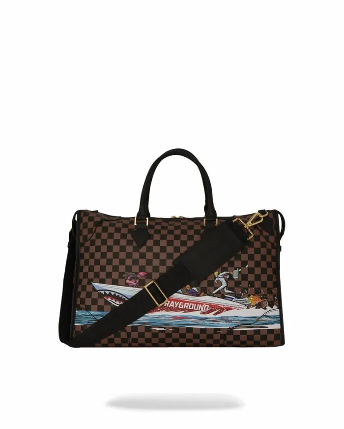 Bags SPRAYGROUND THE 305 SPEEDBOAT GETAWAY PYRAMID DUFFLE