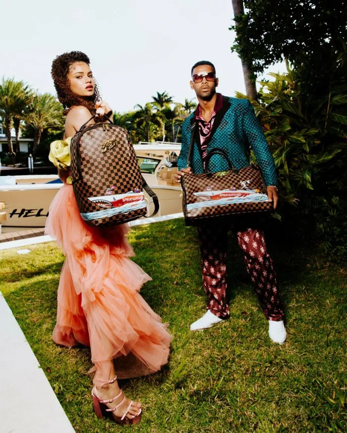 Bags SPRAYGROUND THE 305 SPEEDBOAT GETAWAY PYRAMID DUFFLE