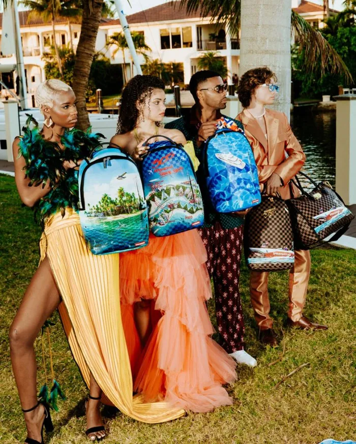 Bags SPRAYGROUND THE 305 SPEEDBOAT GETAWAY PYRAMID DUFFLE