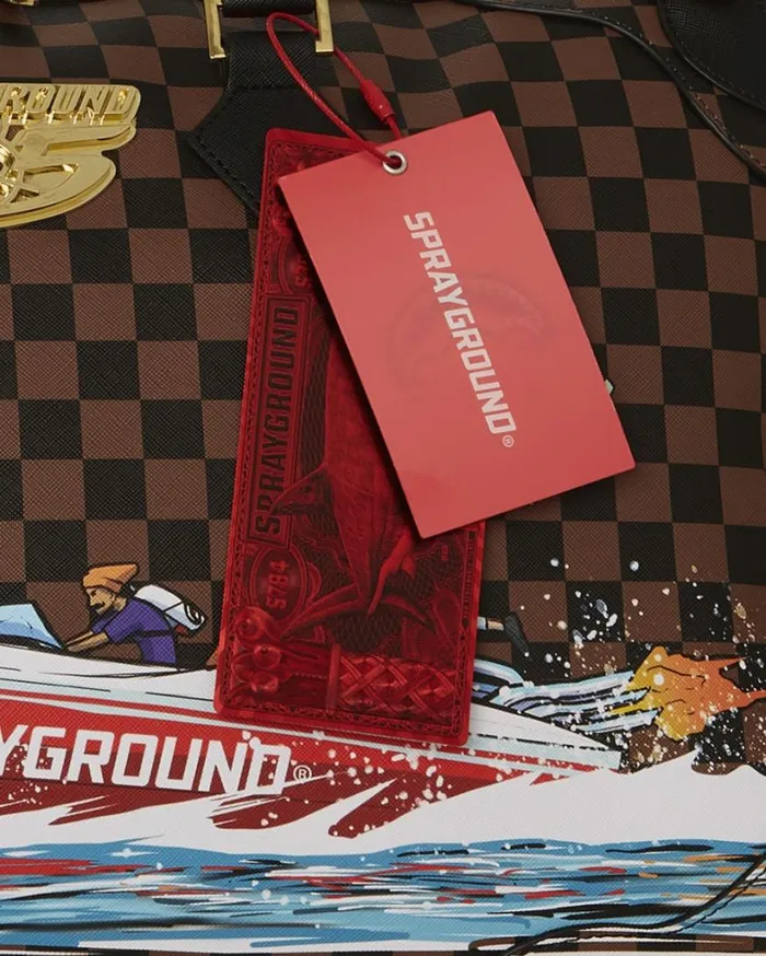 Bags SPRAYGROUND THE 305 SPEEDBOAT GETAWAY PYRAMID DUFFLE