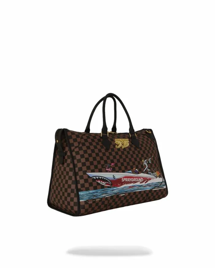 Bags SPRAYGROUND THE 305 SPEEDBOAT GETAWAY PYRAMID DUFFLE