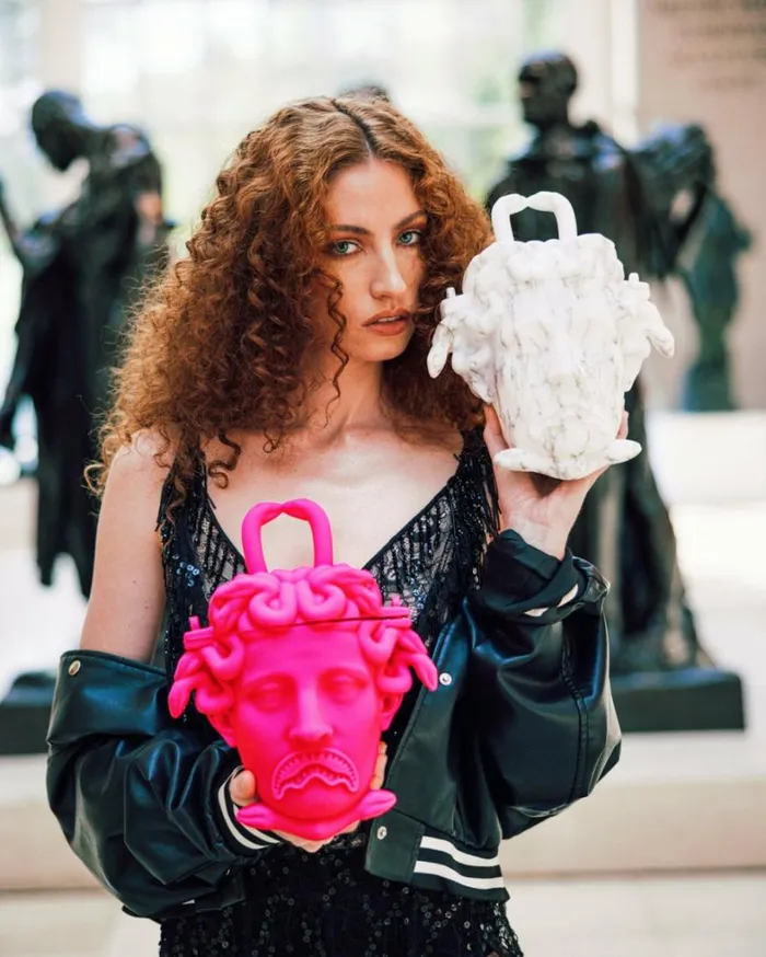 Bags SPRAYGROUND THE MET CANOVA MEDUSA HANDBAG PINK