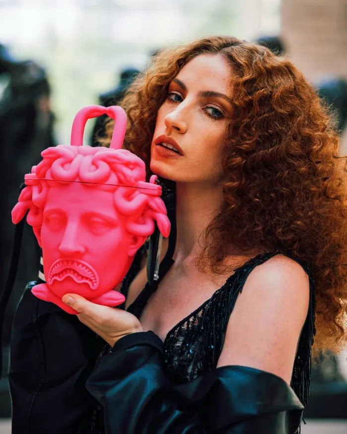Bags SPRAYGROUND THE MET CANOVA MEDUSA HANDBAG PINK