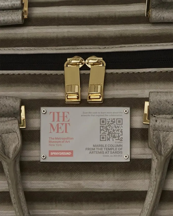 Bags SPRAYGROUND THE MET GREEK TEMPLE OF SARDIS COLUMN DUFFLE