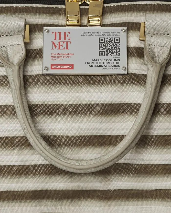Bags SPRAYGROUND THE MET GREEK TEMPLE OF SARDIS COLUMN DUFFLE
