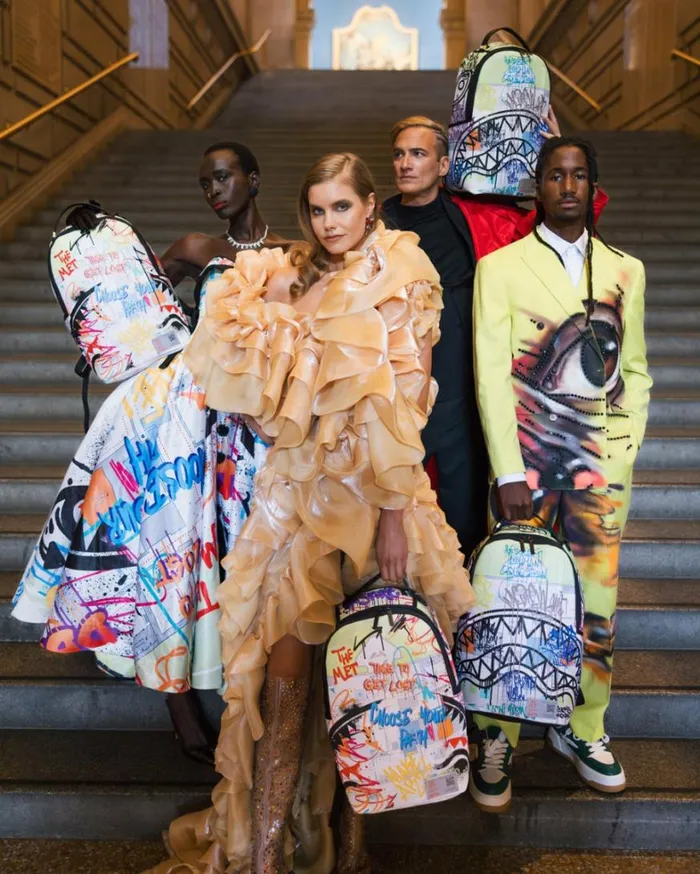 Bags SPRAYGROUND THE MET MAP ONE BACKPACK