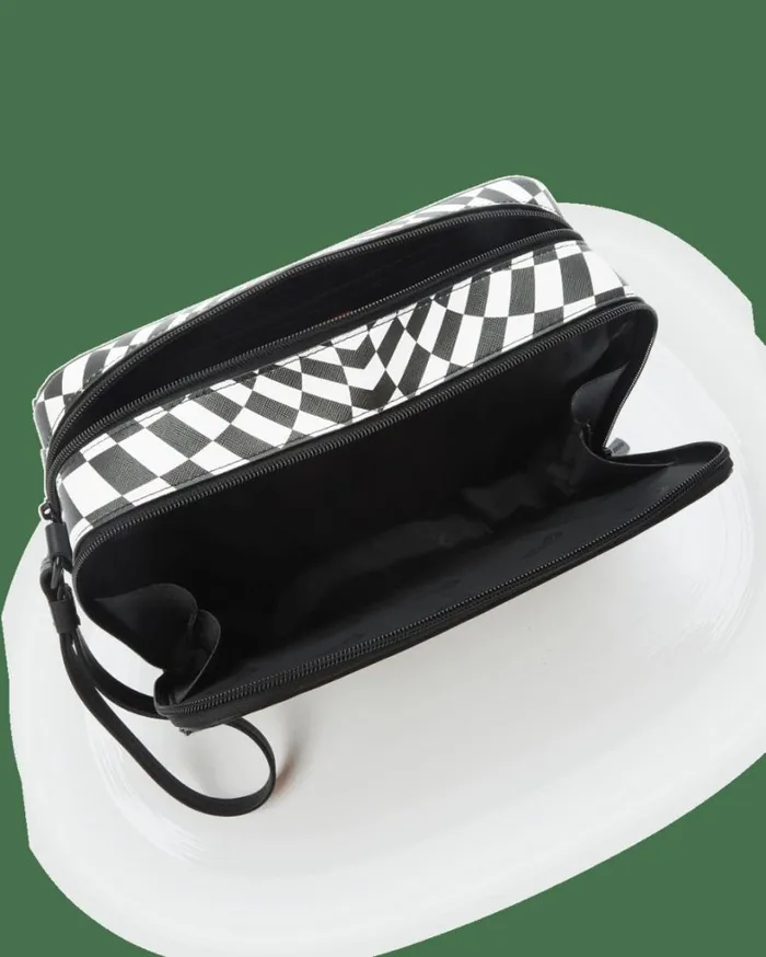 Bags SPRAYGROUND TRIPPY CHECK TOILETRY AKA MONEY BAG