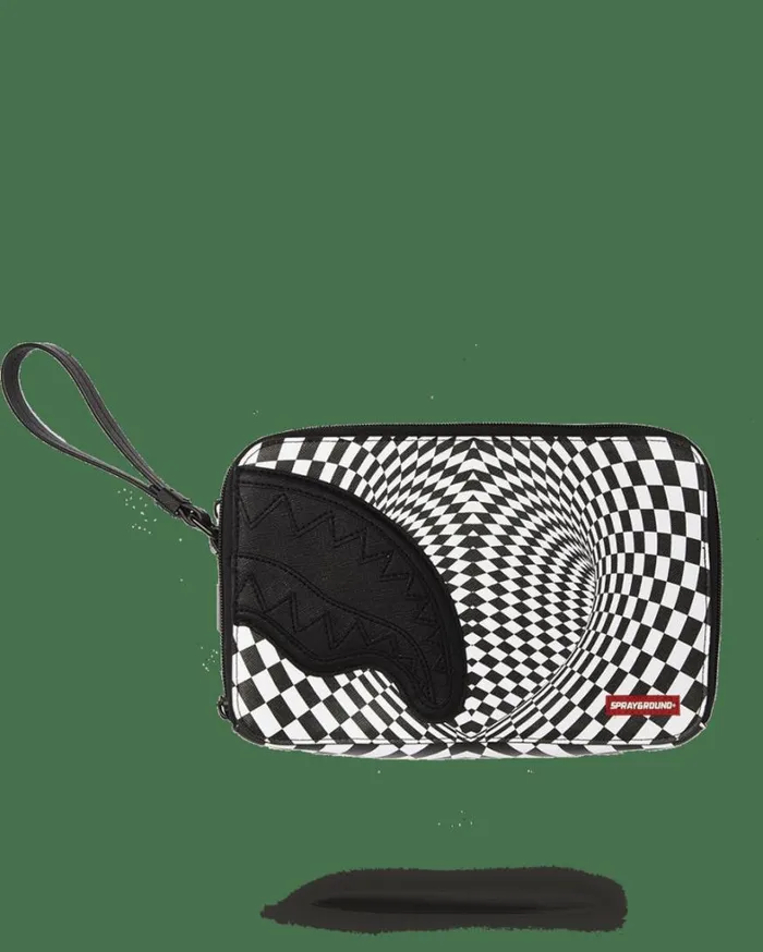 Bags SPRAYGROUND TRIPPY CHECK TOILETRY AKA MONEY BAG