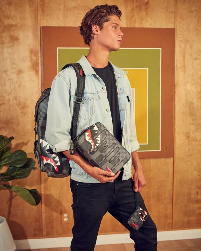 Bags SPRAYGROUND XTC GREY SHARKS IN PARIS TOILETRY BAG
