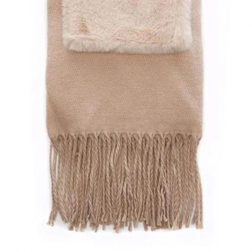 Baileyscarf Beige Fabric Women Moda In Pelle Scarves Baileyscarf Beige Fabric Women Moda In Pelle Scarves