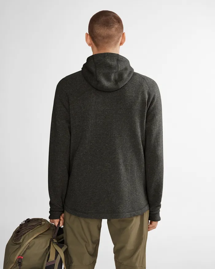 Balder Hoodie Wool MidLayer Charcoal Men Klttermusen Fleeces and Sweaters