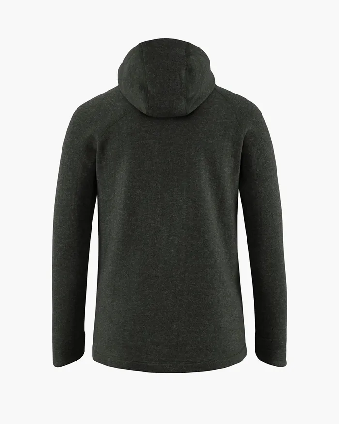 Balder Hoodie Wool MidLayer Charcoal Women Klttermusen Fleeces and Sweaters