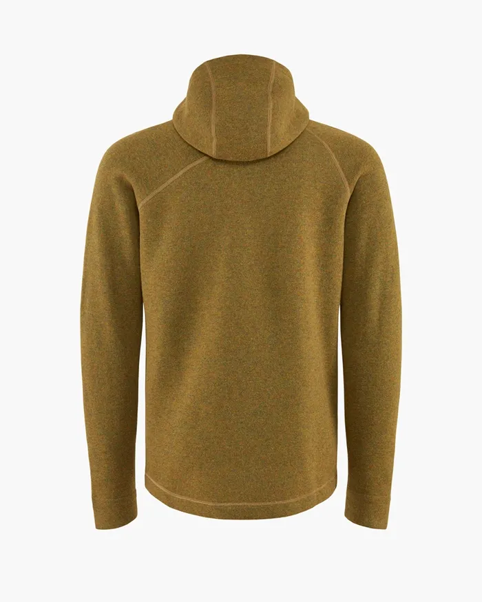 Balder Hoodie Wool MidLayer Juniper Green Men Klttermusen Fleeces and Sweaters