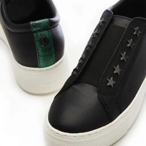 Balinie Black Porvair Women Moda In Pelle Platform Trainers Balinie Black Porvair Women Moda In Pelle Platform Trainers