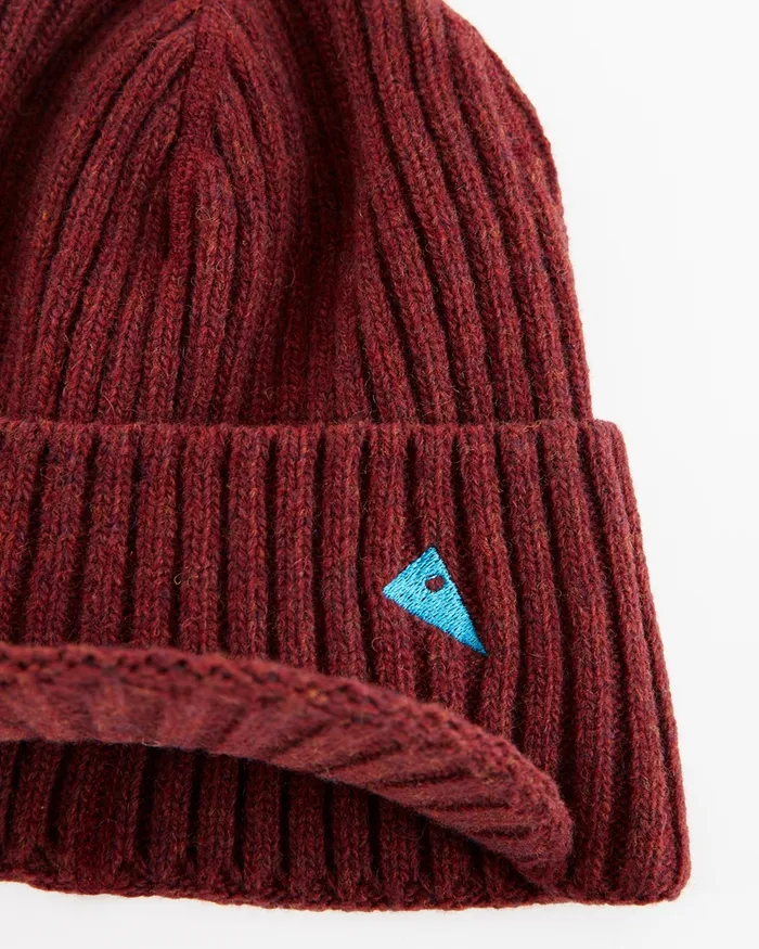 Barre Brim Functional Wool Cap Burnt Lava MenWomen Klttermusen Beanies and Headbands