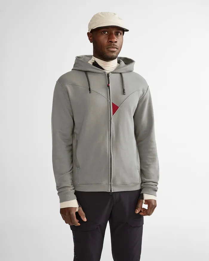 Bauge Zip Hood Klttermusen Off The Mountain Collection Flint Grey Men Klttermusen Fleeces and Sweaters
