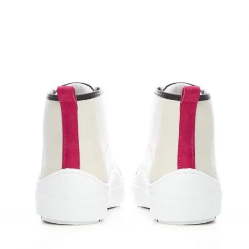 Beatryce Off White Leather Women Moda In Pelle HighTop Trainers Beatryce Off White Leather Women Moda In Pelle HighTop Trainers
