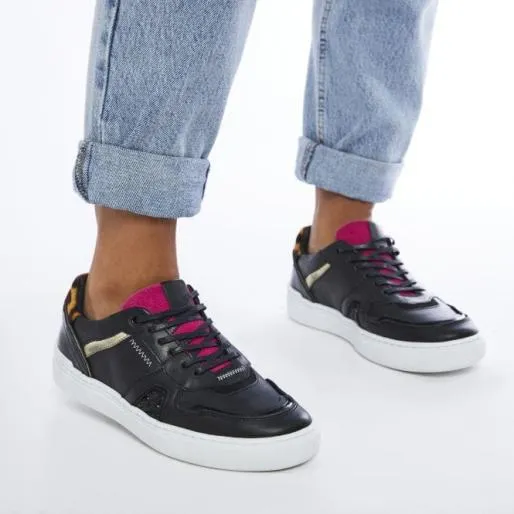Belgrave Black Leather Women Moda In Pelle Casual Trainers Belgrave Black Leather Women Moda In Pelle Casual Trainers