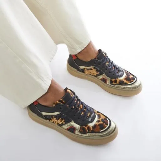 Belgrave Black Sequin Women Moda In Pelle Casual Trainers Belgrave Black Sequin Women Moda In Pelle Casual Trainers