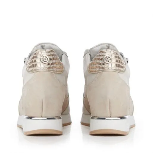 Belucci Off White Leather Women Moda In Pelle White Trainers Belucci Off White Leather Women Moda In Pelle White Trainers