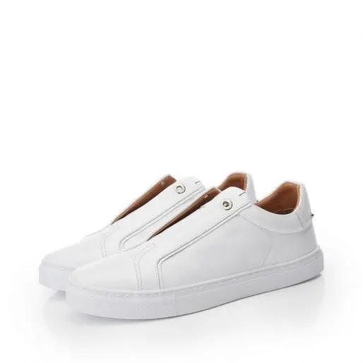 Bencina White Leather Women Moda In Pelle Casual Trainers Bencina White Leather Women Moda In Pelle Casual Trainers