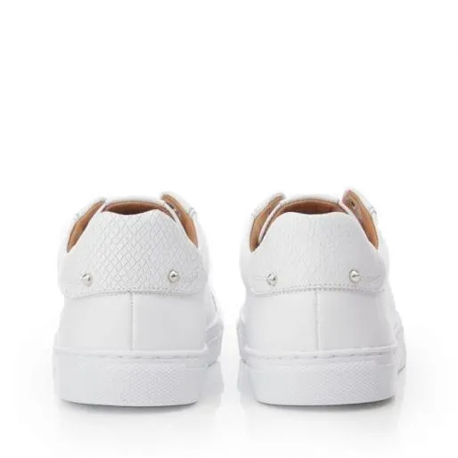 Bencina White Leather Women Moda In Pelle Casual Trainers Bencina White Leather Women Moda In Pelle Casual Trainers