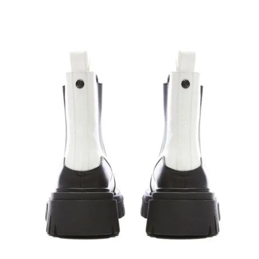 Berra White Patent Mocc Croc Women Moda In Pelle Ankle Boots Berra White Patent Mocc Croc Women Moda In Pelle Ankle Boots