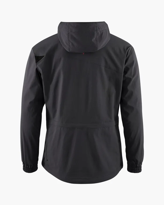 Bestla Zip Hood Wind Jacket Raven Women Klttermusen Wind Resistant Jackets