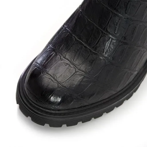 Bethny Black Croc Porvair Women Moda In Pelle Ankle Boots Bethny Black Croc Porvair Women Moda In Pelle Ankle Boots