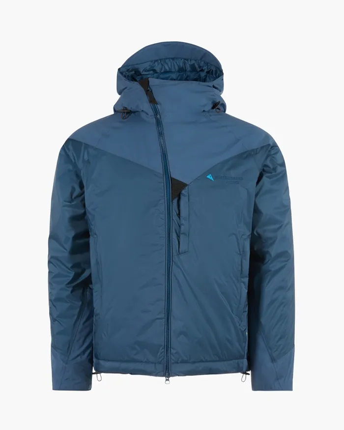Bifrost Hooded Down Jacket Monkshood Blue Men Klttermusen Down and Insulated Jackets