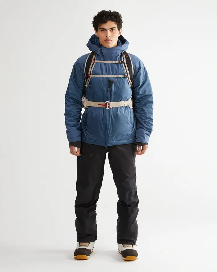 Bifrost Hooded Down Jacket Monkshood Blue Men Klttermusen Down and Insulated Jackets