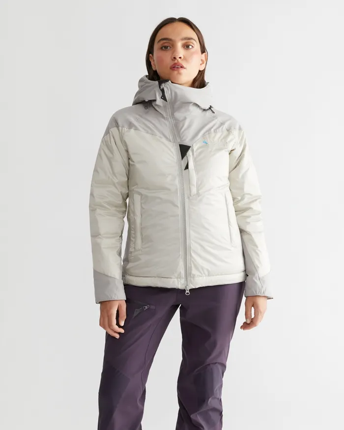 Bifrost Hooded Down Jacket Moon Women Klttermusen Waterproof Jackets