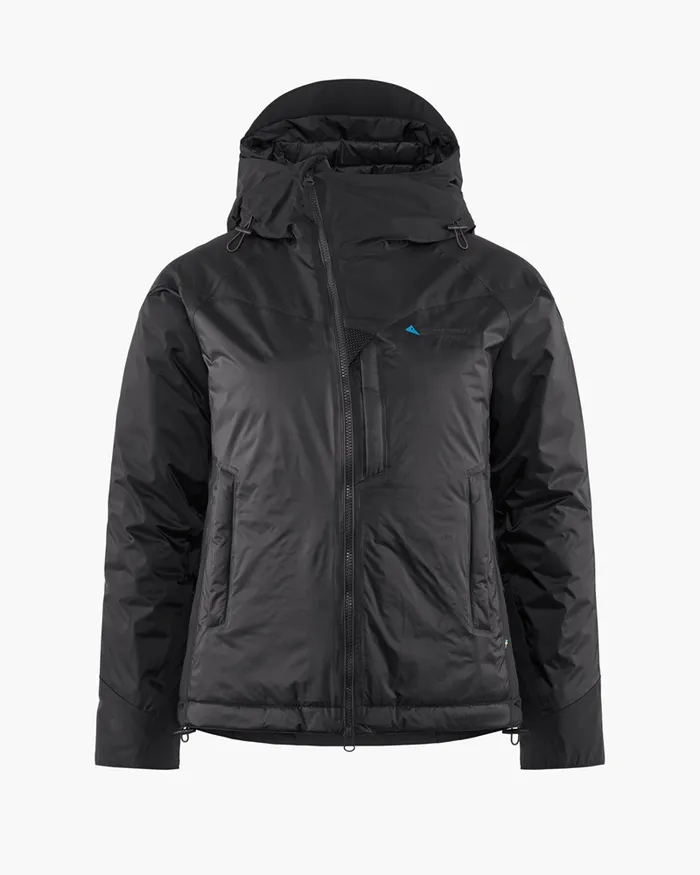 Bifrost Hooded Down Jacket Raven Women Klttermusen Waterproof Jackets