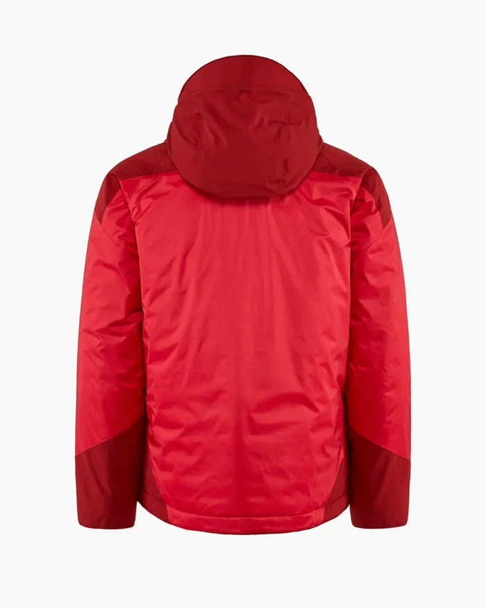 Bifrost Hooded Down Jacket True Red Men Klttermusen Waterproof Jackets
