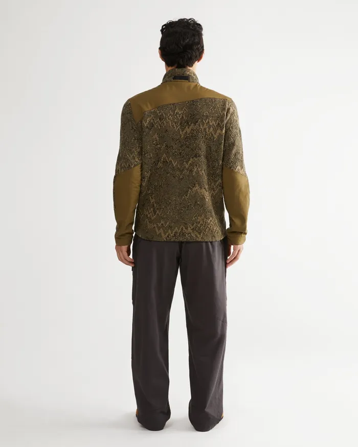 Bolms Wuru Zip Jacket Forest Green Men Klttermusen Fleeces and Sweaters