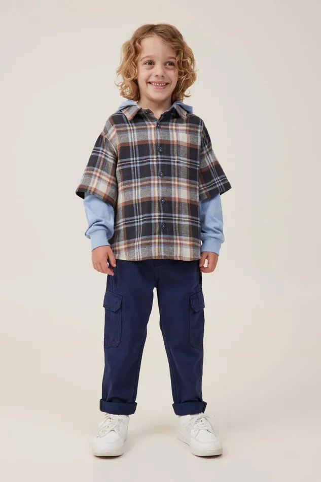 Boys 214 Pants and Jeans Cotton On Cargo Pant In The Navy