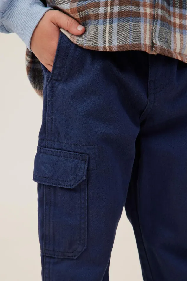 Boys 214 Pants and Jeans Cotton On Cargo Pant In The Navy