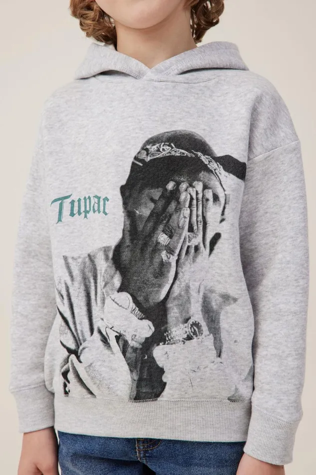 Boys 214 Sweatshirts and Sweatpants Cotton On License Emerson Hoodie Lcn Bra Fog Grey Marletupac Against World