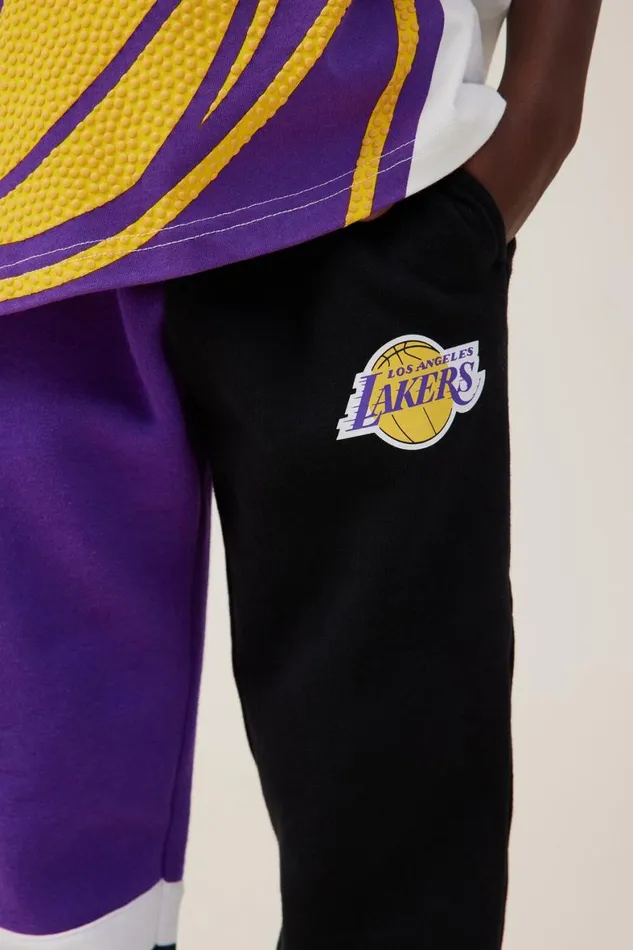 Boys 214 Sweatshirts and Sweatpants Cotton On License Marlo Trackpant Lcn Nba Purplelakers Colour Block