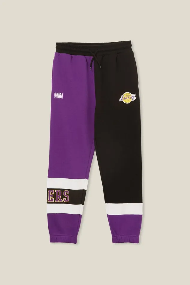 Boys 214 Sweatshirts and Sweatpants Cotton On License Super Slouch Trackpant Lcn Nba Purplelakers Colour Block Boys 214 Sweatshirts and Sweatpants Cotton On License Super Slouch Trackpant Lcn Nba Purplelakers Colour Block