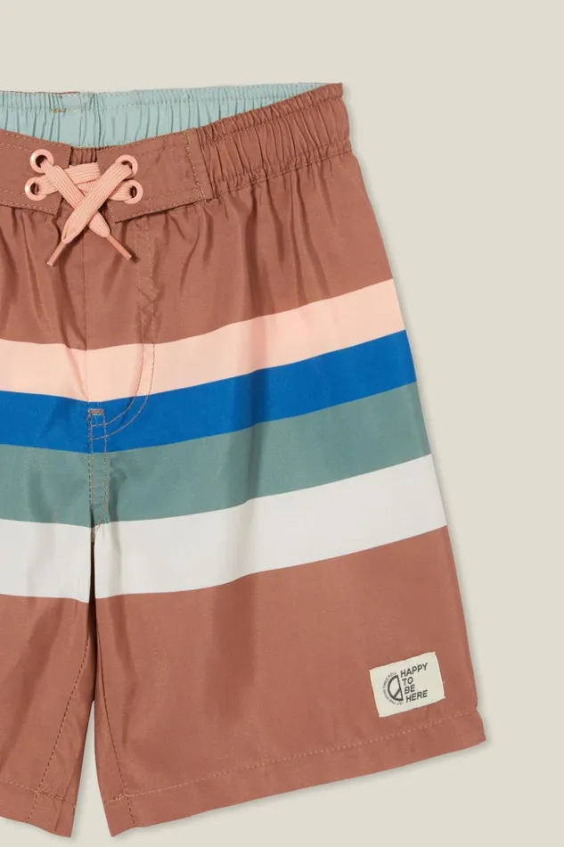 Boys 214 Swimwear Cotton On Bobby Board Short Coco Jumborainy Day Multi Stripe