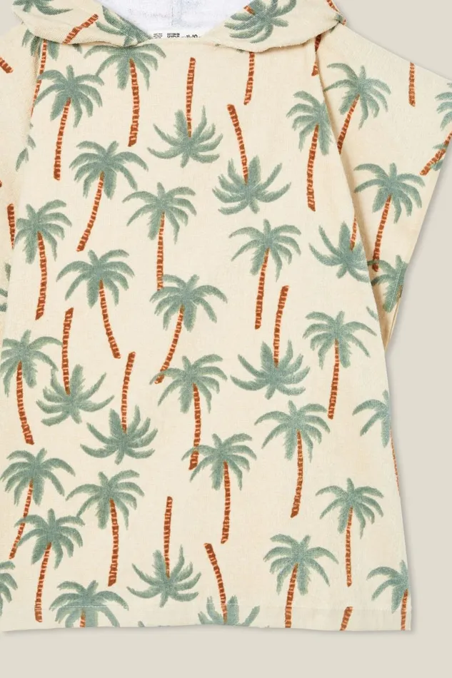 Boys 214 Swimwear Cotton On Hooded Towel Rainy Daypalms