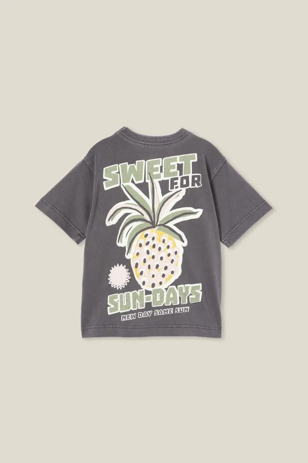 Boys 214 Tops and TShirts Cotton On Jonny Short Sleeve Print Tee Rabbit Greysweet For Sundays