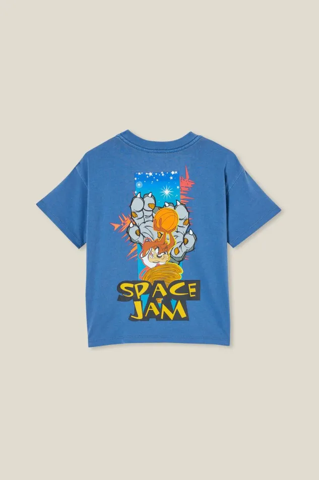 Boys 214 Tops and TShirts Cotton On License Drop Shoulder Short Sleeve Tee Lcn Wb Petty Bluespace Jam