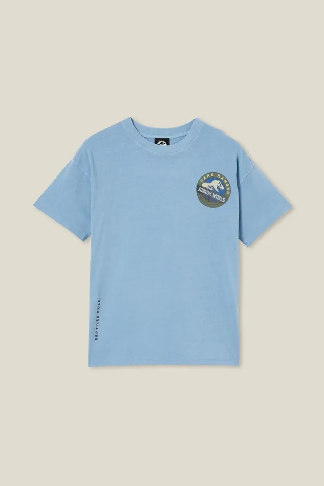 Boys 214 Tops and TShirts Cotton On License Quinn Short Sleeve Tee Lcn Uni Dusty Bluejurassic Park Boys 214 Tops and TShirts Cotton On License Quinn Short Sleeve Tee Lcn Uni Dusty Bluejurassic Park