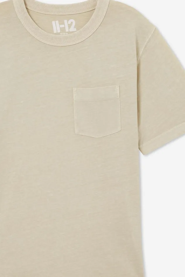 Boys 214 Tops and TShirts Cotton On The Eddy Essential Short Sleeve Tee Rainy Day Wash