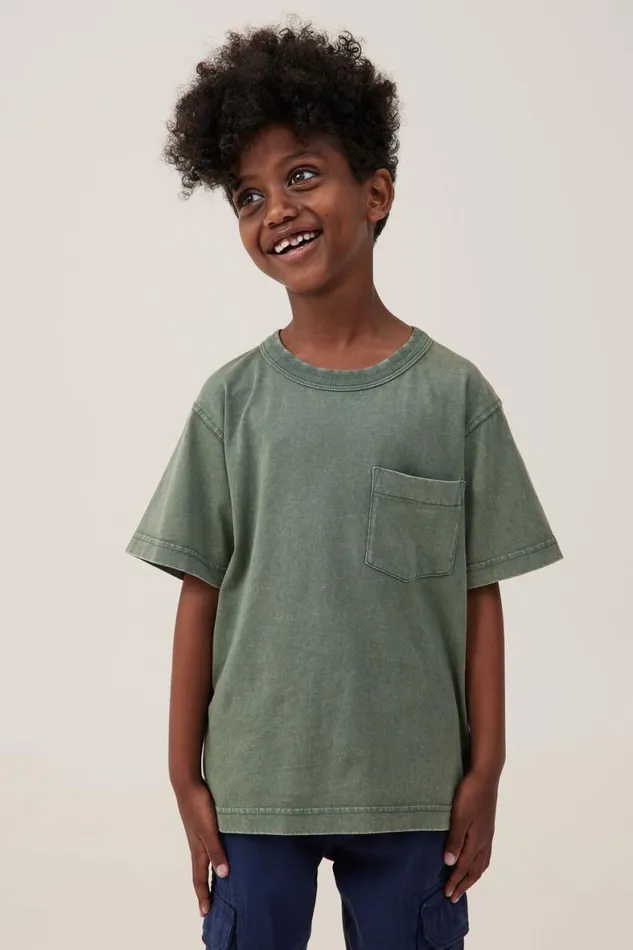 Boys 214 Tops and TShirts Cotton On The Essential Short Sleeve Tee Swag Green Wash Boys 214 Tops and TShirts Cotton On The Essential Short Sleeve Tee Swag Green Wash