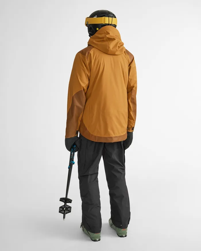 Brage 20 Waterproof Shell Jacket Mustard Men Klttermusen Waterproof Jackets