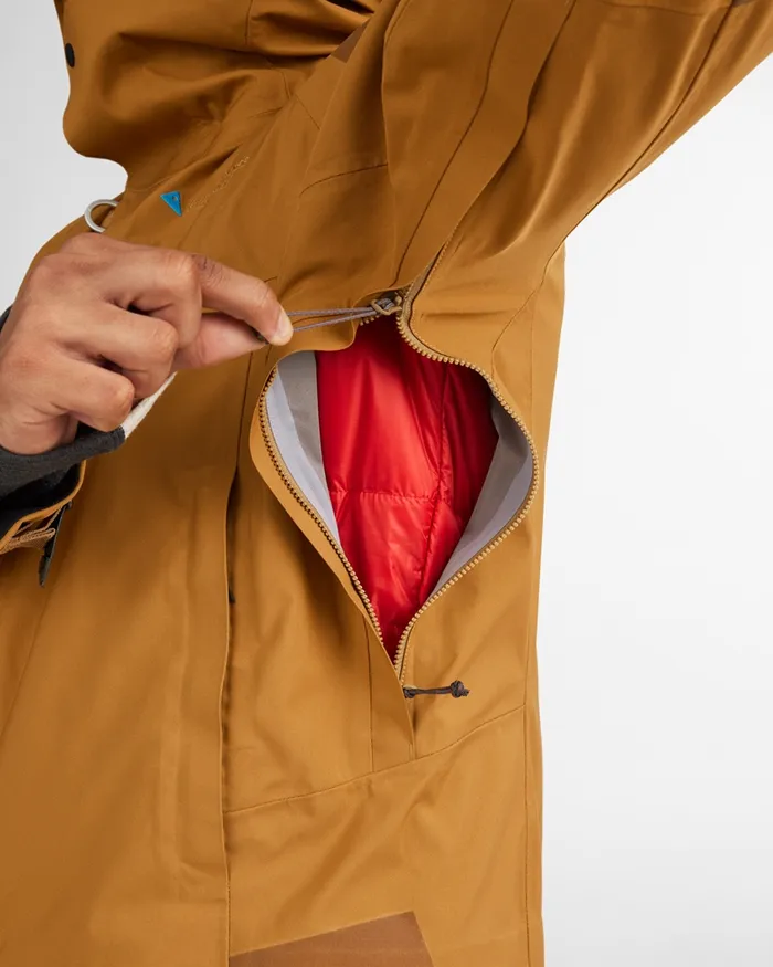Brage 20 Waterproof Shell Jacket Mustard Men Klttermusen Waterproof Jackets