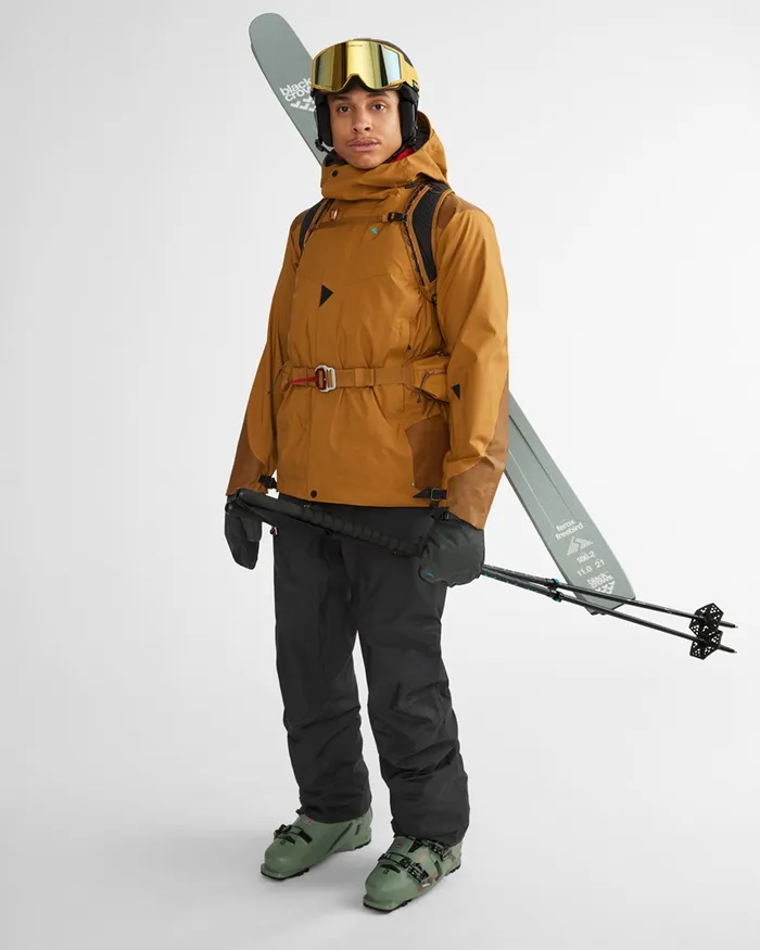 Brage 20 Waterproof Shell Jacket Mustard Men Klttermusen Waterproof Jackets